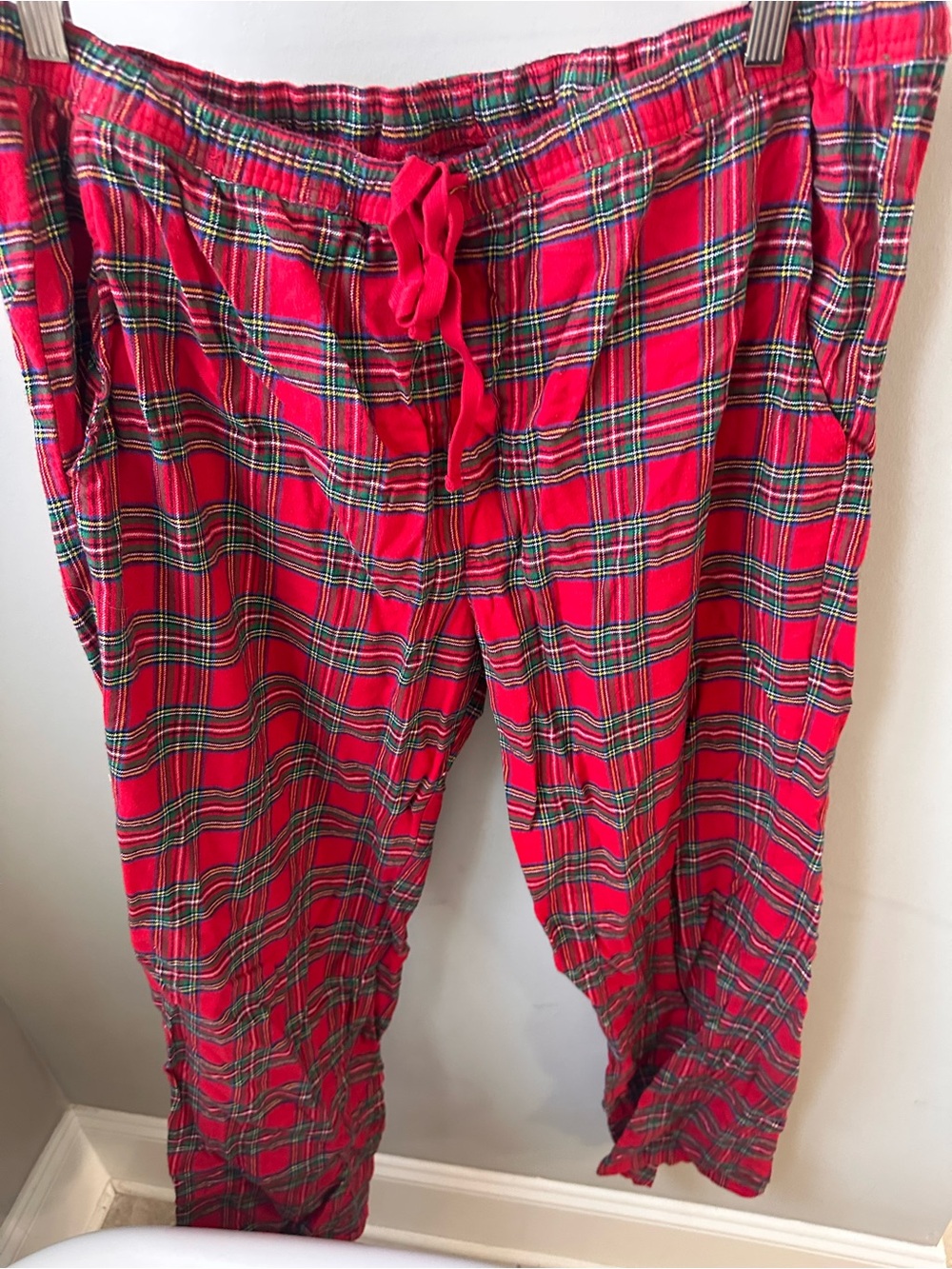 GAP Red Plaid Flannel Pajama set